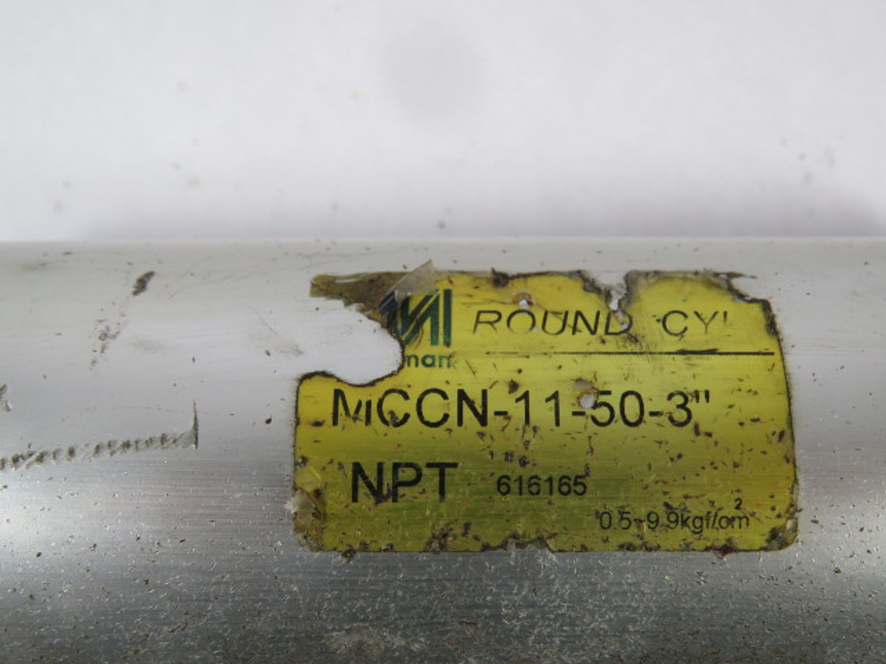 Mindman MCCN-11-50-3 Pneumatic Cylinder 50MM Bore 3" Stroke USED