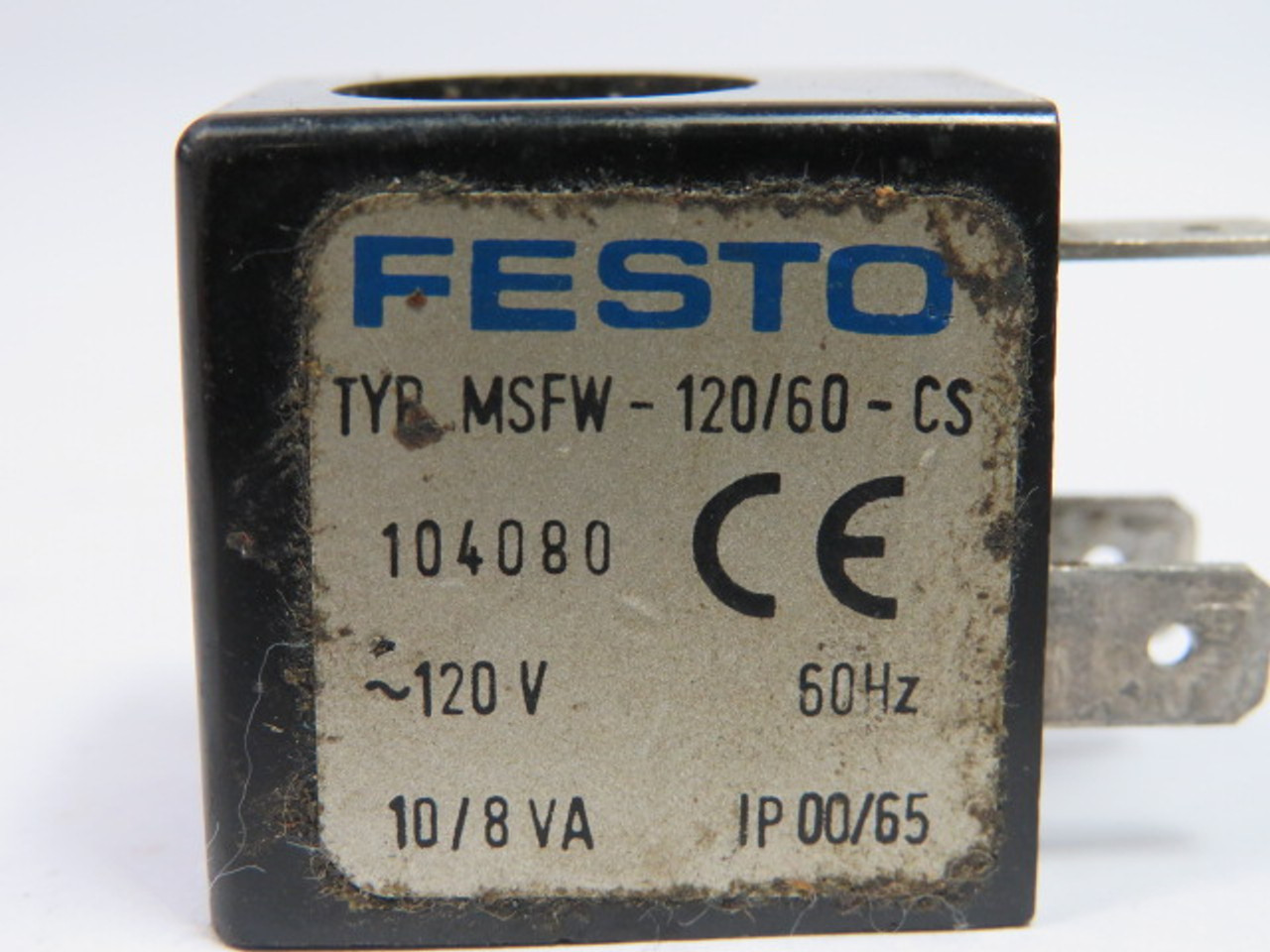 Festo MSFW-120/60-CS-OD Solenoid Coil 120 Vac 60 Hz USED