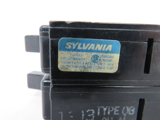 Sylvania QB215 Circuit Breaker 15A 120/240Vac 2P MISSING BAR ! AS IS !