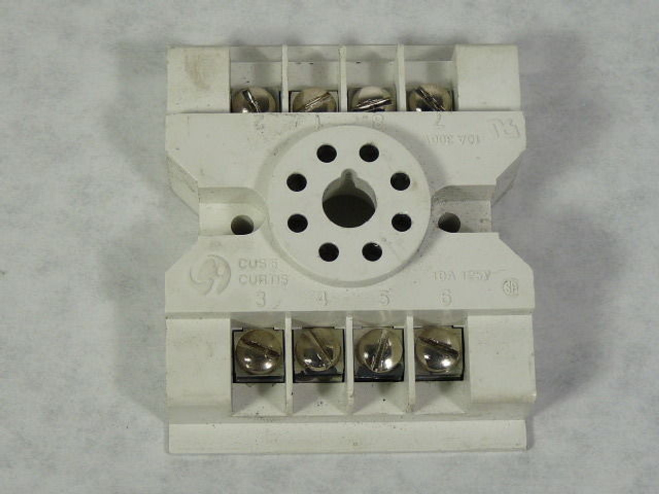 Curtis CUS8 CUS-8 Octal Relay Socket 8-Pin 10A 125/300V USED