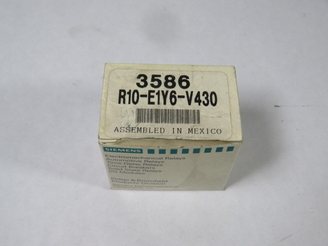 Siemens R10-E1Y6-V430 Relay 24VDC 3A 14-Blades ! NEW !