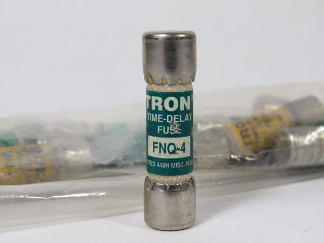 Tron FNQ-4 Time Delay Fuse 4A 500V Lot of 10 USED