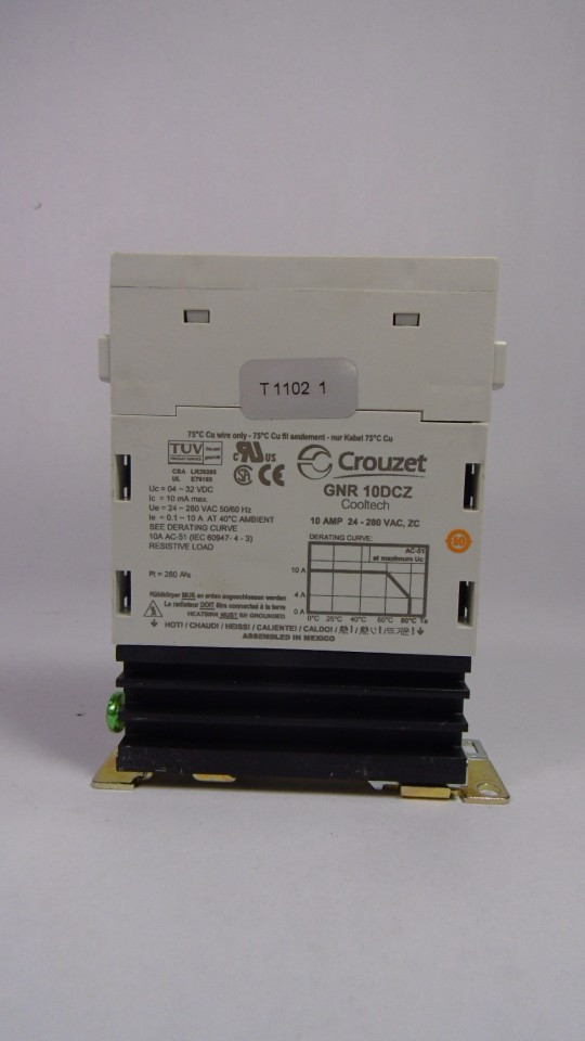 Crouzet GNR10DCZ Solid State Relay 24-280VAC 10A 4-32VDC  USED
