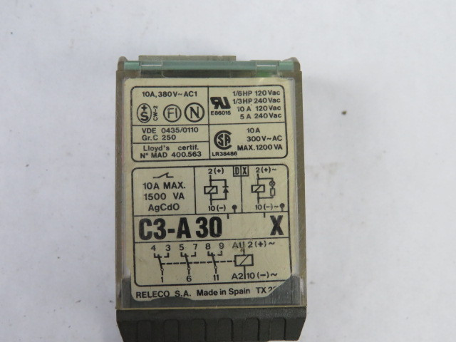 Releco C3-A30X/024VDC Relay 24VDC USED