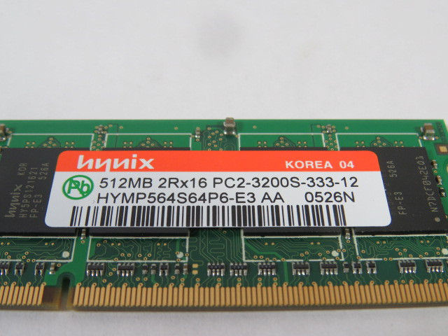 Hynix HYMP564S64P6-E3 AA Ram 512MB USED
