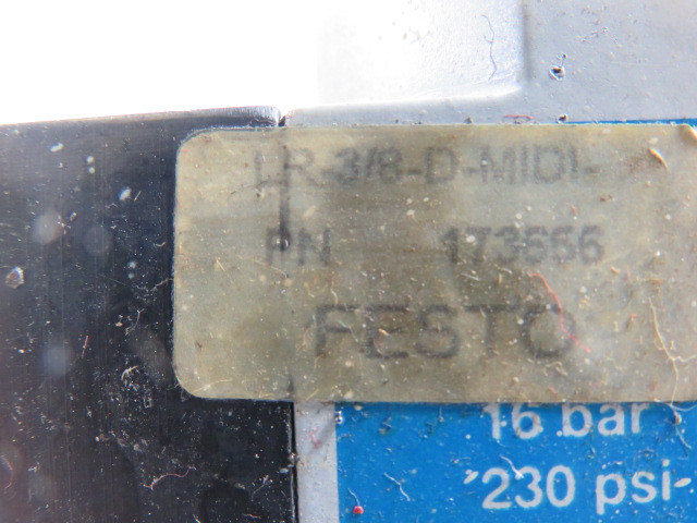 Festo 159580 LR-3/8-D-MIDI Pressure Regulator G3/8 Port 16 bar 230 psi USED