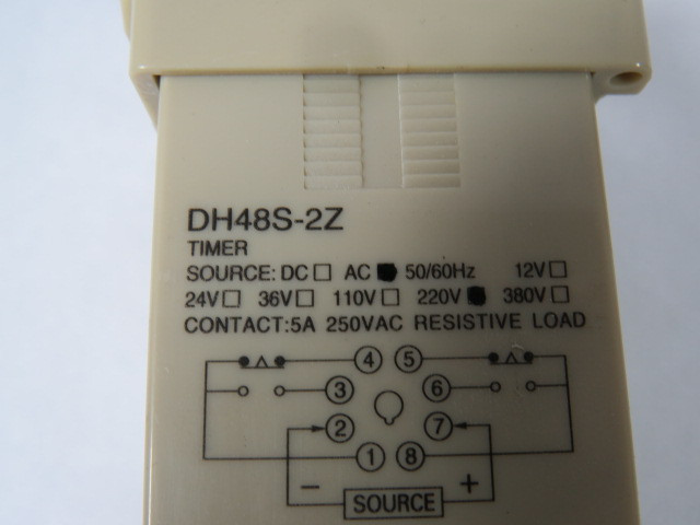 Generic DH48S-2Z Timer Relay 220V 5A 250VAC 8-Pin USED
