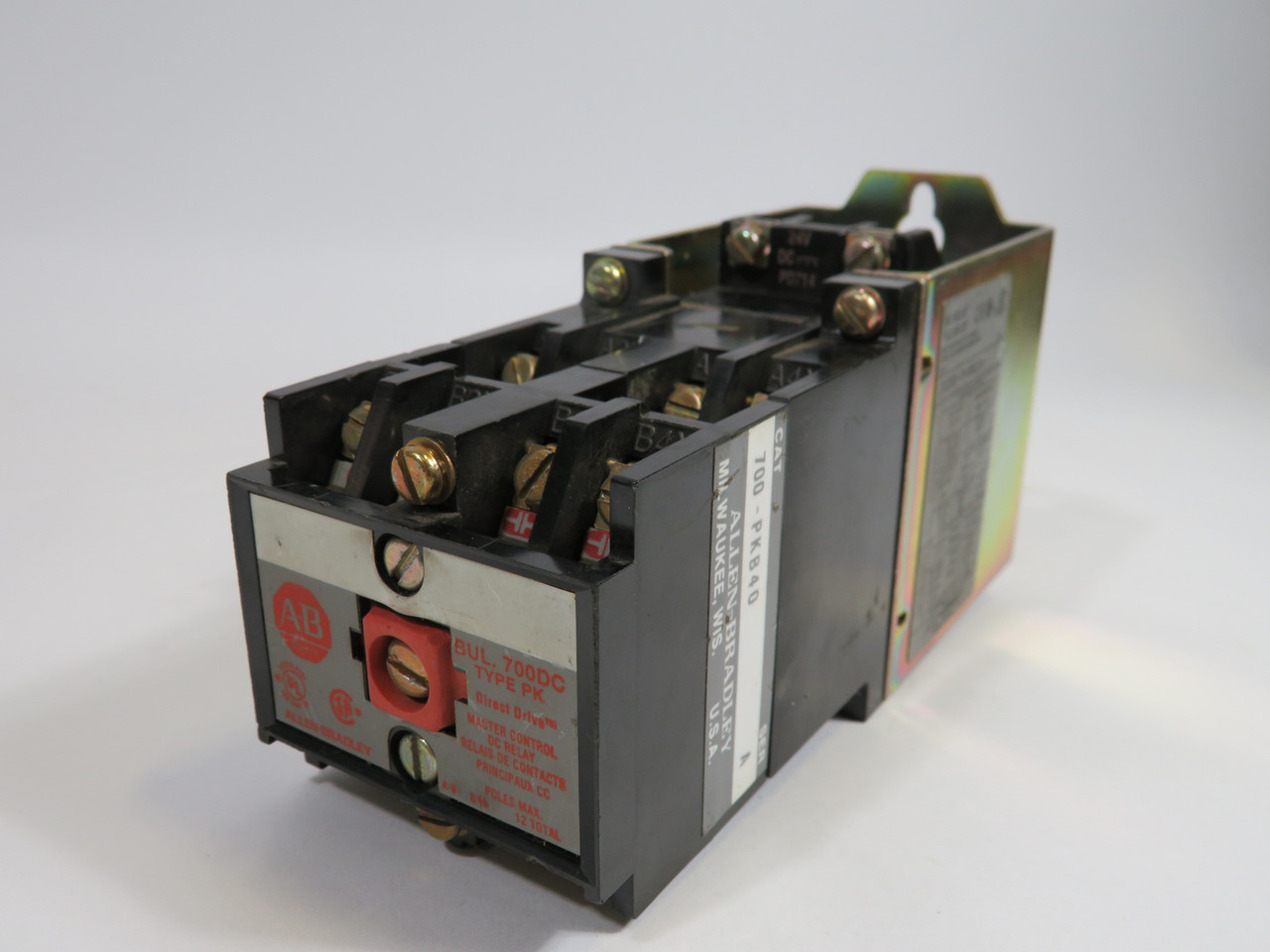 Allen-Bradley 700DC-PK400Z24 Series A Relay 10 Amp USED