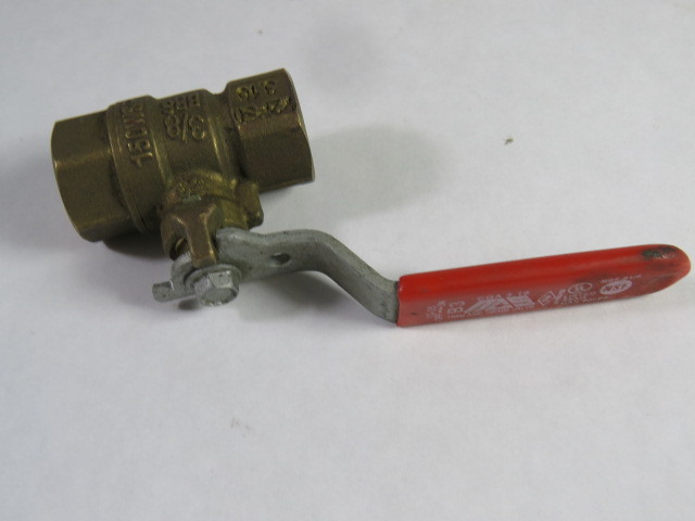 MAS B3-3/8 Brass Ball Valve 3/8x3/8" 1/2PSI USED