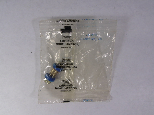 Amphenol 97-16S-1P Circular Insert for Connector Bag of 2 NWB