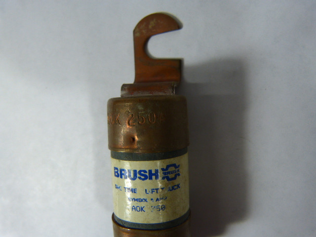 Brush AOK-250 One-Time Bolt On Fuse 250A USED