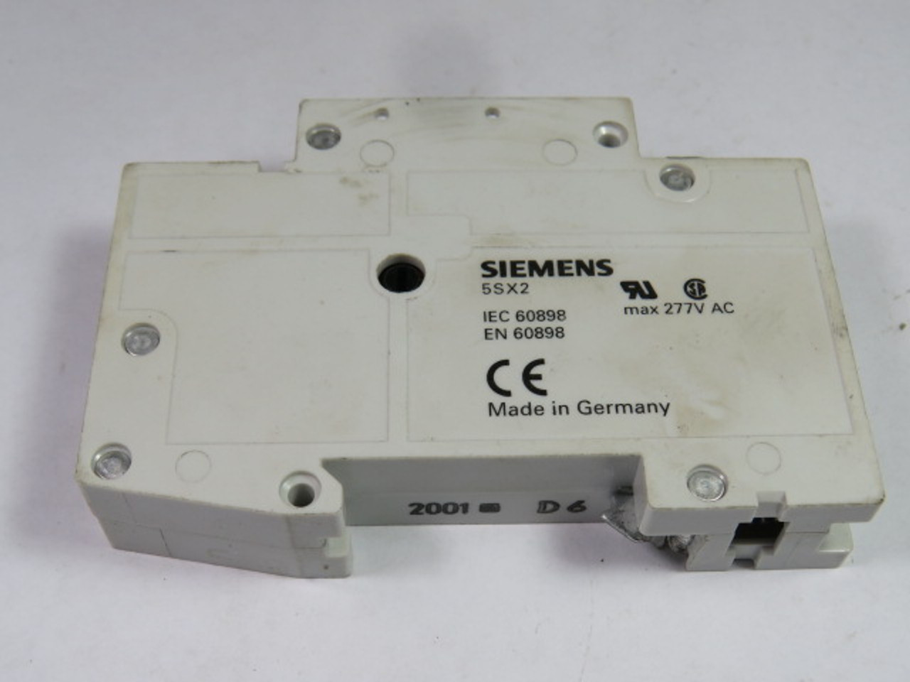 Siemens 5SX21-D6 Circuit Breaker 6A 1-Pole 5SX2106-8 USED