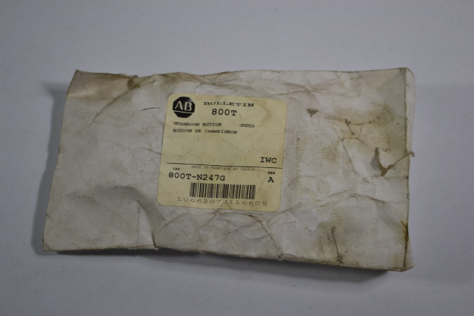 Allen-Bradley 800T-N247G Non-Illuminating Mushroom Cap Green ! NEW !