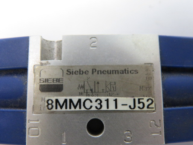 Siebe Pneumatics 8MMC311-J52 Solenoid Valve 110VAC 50/60Hz 1/8" 3-Port USED