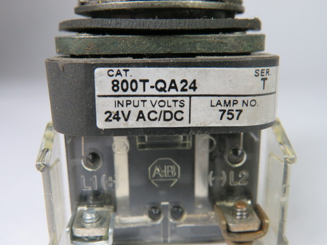 Allen-Bradley 800T-QA24R Push Button Illuminated Red 1NO 1NC 24V USED