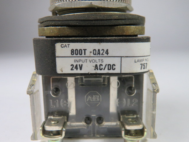 Allen-Bradley 800T-QA24G Ser T Push Button Illuminated Green 1NO 1NC 24V USED