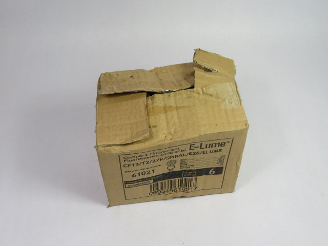 E-Lume 61021 Compact Fluorescent Spiral Lamp 13W 120V 2700K Lot of 5 ! NEW !