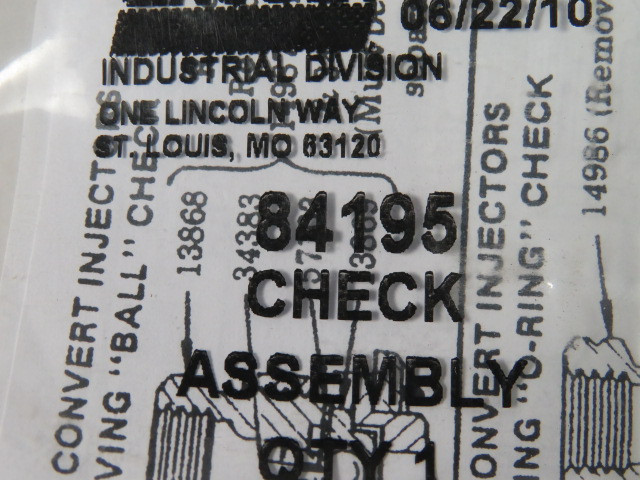 Lincoln 84195 Manual Grease Fitting Adapter 1/8" Outlet ! NWB !