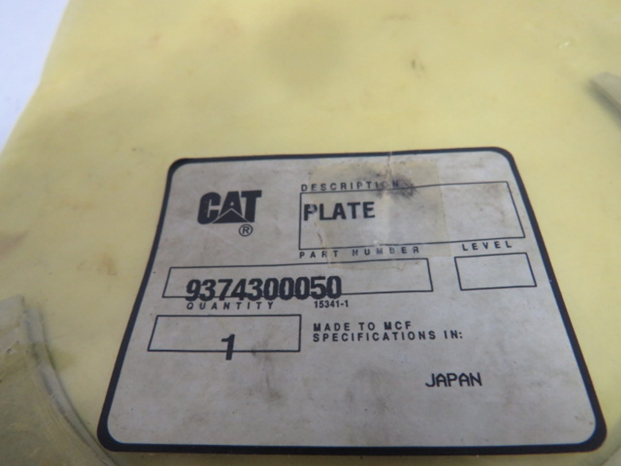 Caterpillar 9374300050 1mm Thick 2 Halves Shim w/ 6 Holes ! NWB !