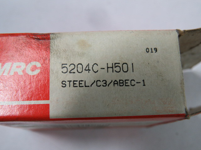 MRC 5204C-H501 Angular Contact Bearing 47mm OD 20mm ID 0.8125" W  NEW