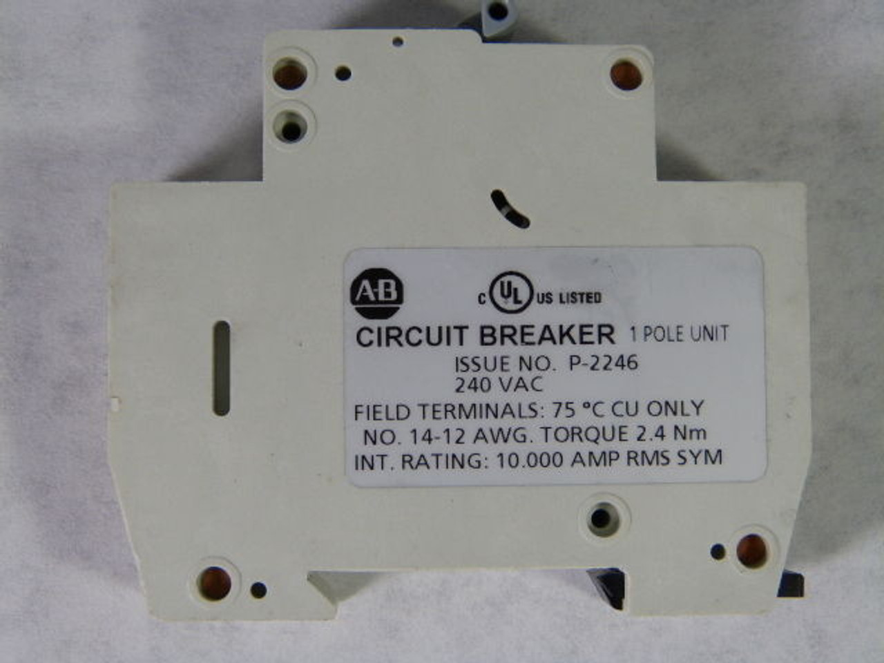 Allen-Bradley 1492-SPU1B050 Circuit Breaker 5amp 1 Pole USED