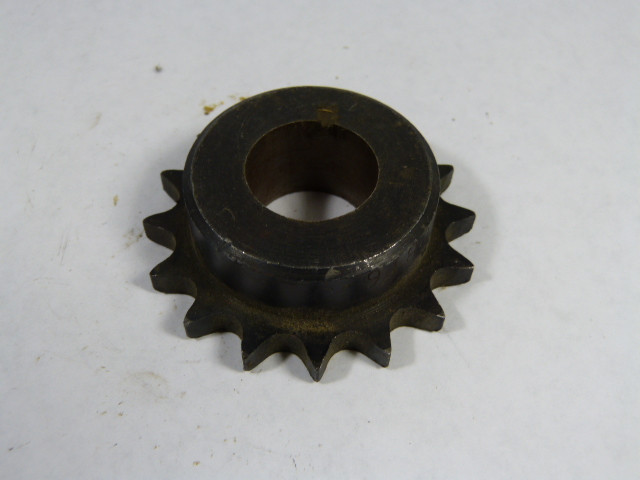Generic 40B1-1 Roller Chain Sprocket 1" Bore 16T 40 Chain *Custom* *Rust* USED