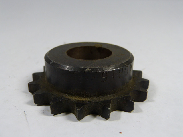 Generic 40B1-1 Roller Chain Sprocket 1" Bore 16T 40 Chain *Custom* *Rust* USED