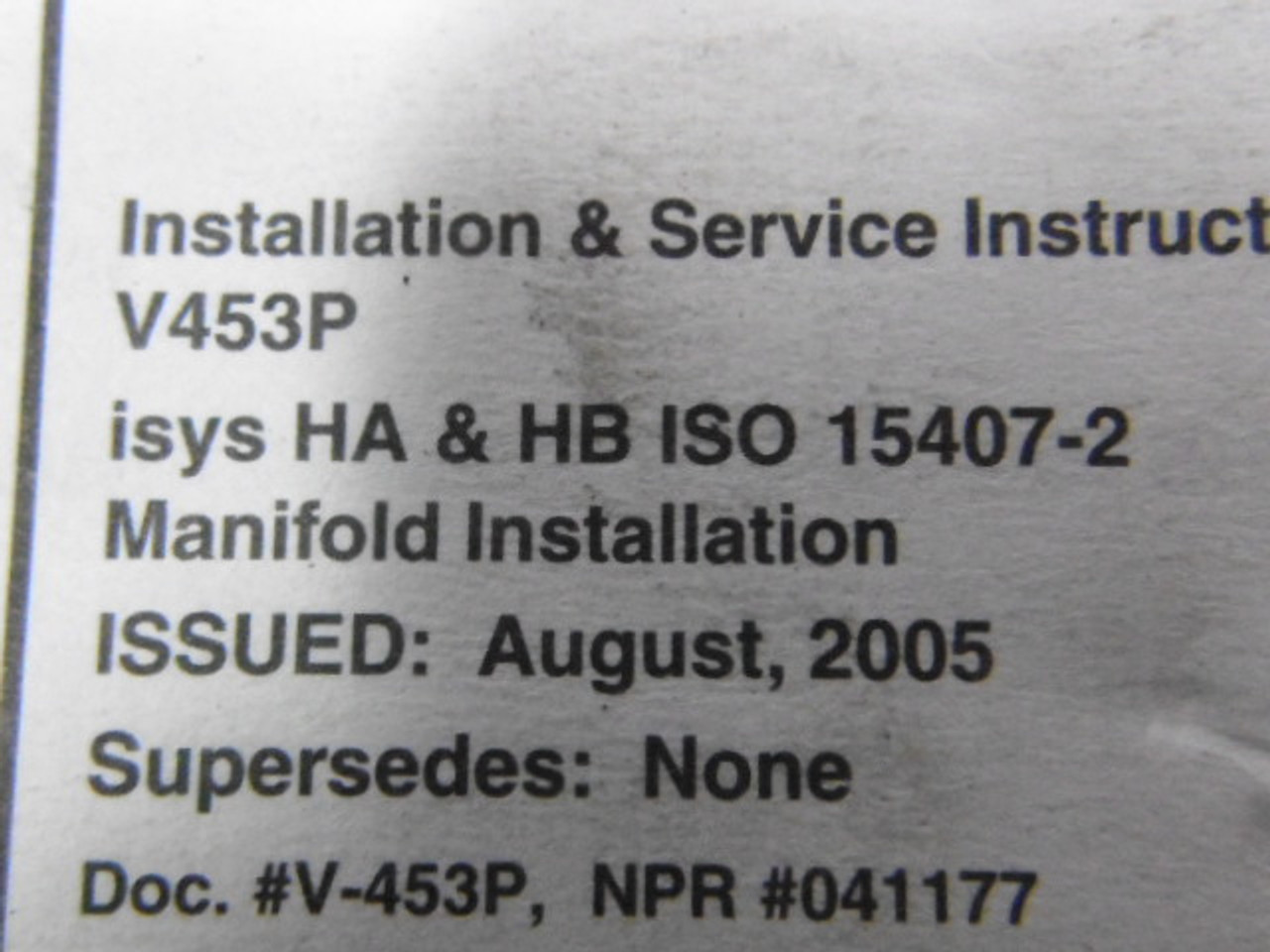 Parker 15407-2 iSYS Manifold Block HA/HB ! NOP !