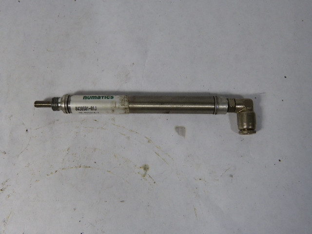 Numatics 0438S01-01J Pneumatic Air Cylinder 7/16 " Bore USED