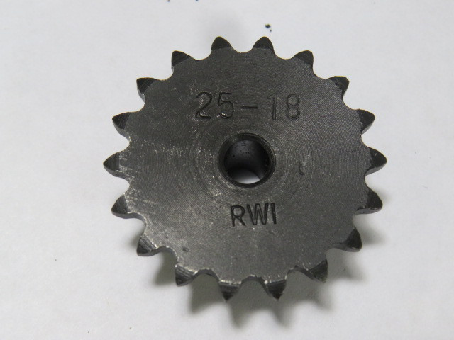 RWI 25B18 Sprocket 1/4" Rough Bore USED