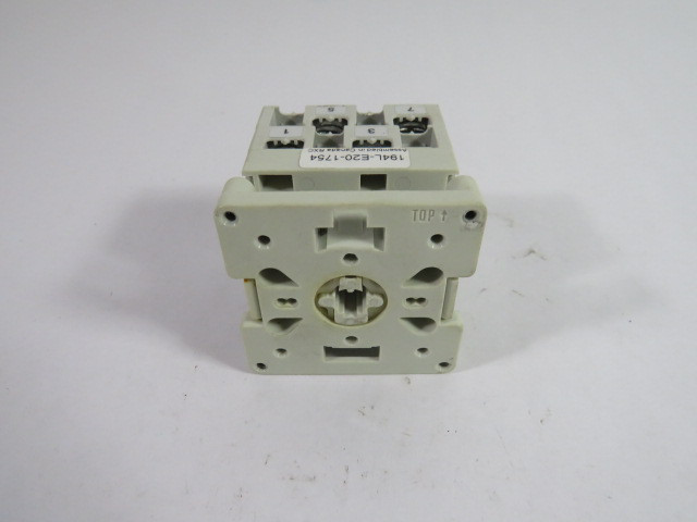 Allen-Bradley 194L-E20-1754 Load & Control Switch 20A 90DEG 4P USED