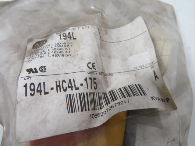 Allen-Bradley 194L-HC4L-175 Load Switch Actuator NWB