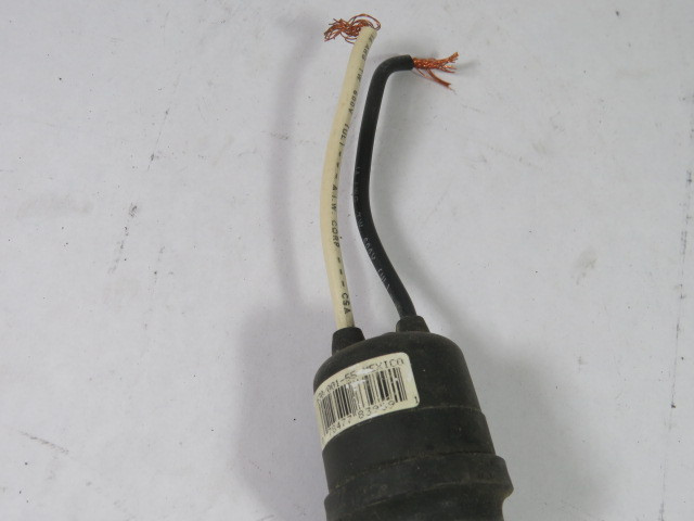 Leviton 001-55 Black Rubber Outdoor Socket 250V 660W USED