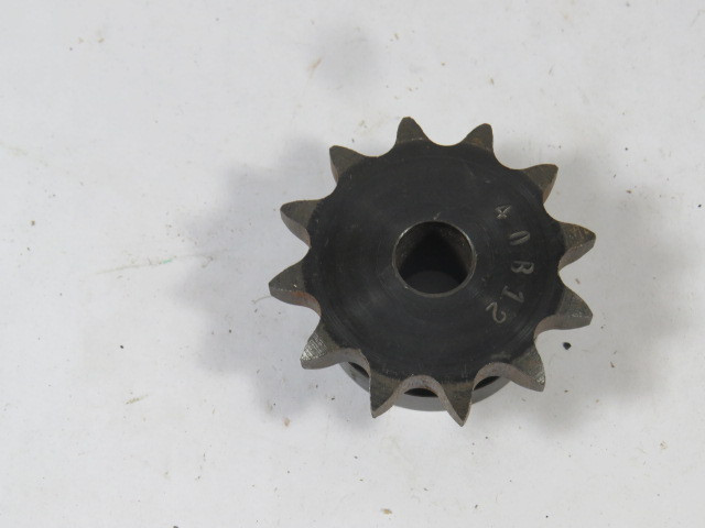 Generic 40B12 Sprocket 1/2" Bore 12 Teeth Chain No. 40 1/2" Pitch USED