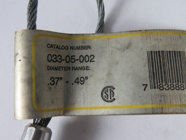 Hubbell/Kellems 033-05-002 Strain Relief Cord Grip .37"-.49" NOP