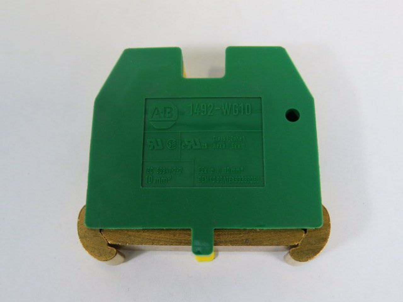 Allen-Bradley 1492-WG10 Green/Yellow Terminal Block Lot of 20 USED