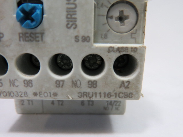 Siemens 3RU1116-1CB0 Overload Relay 1.8-2.5A *BROKEN MOUNT BRACKET* USED
