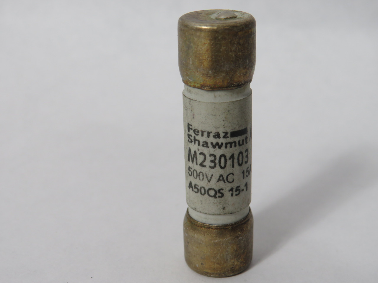 Ferraz Shawmut A50QS15-1 M230103 Ceramic Amp-Trap Fuse 15A 500VAC USED