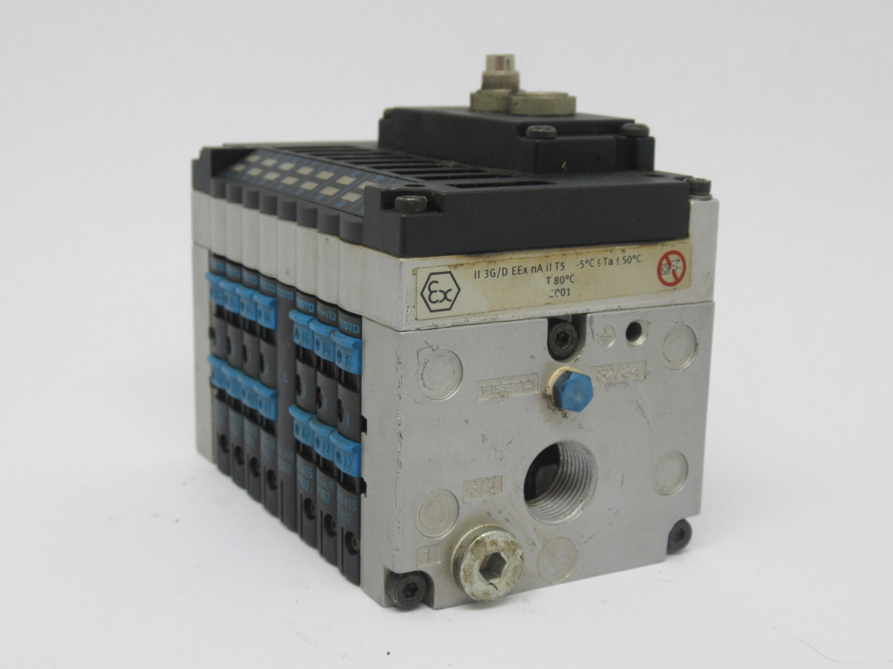 Festo CPV10-VI-10P-10-8C-FB-R-Y-4JL3J Solenoid Valve Manifold Assembly USED