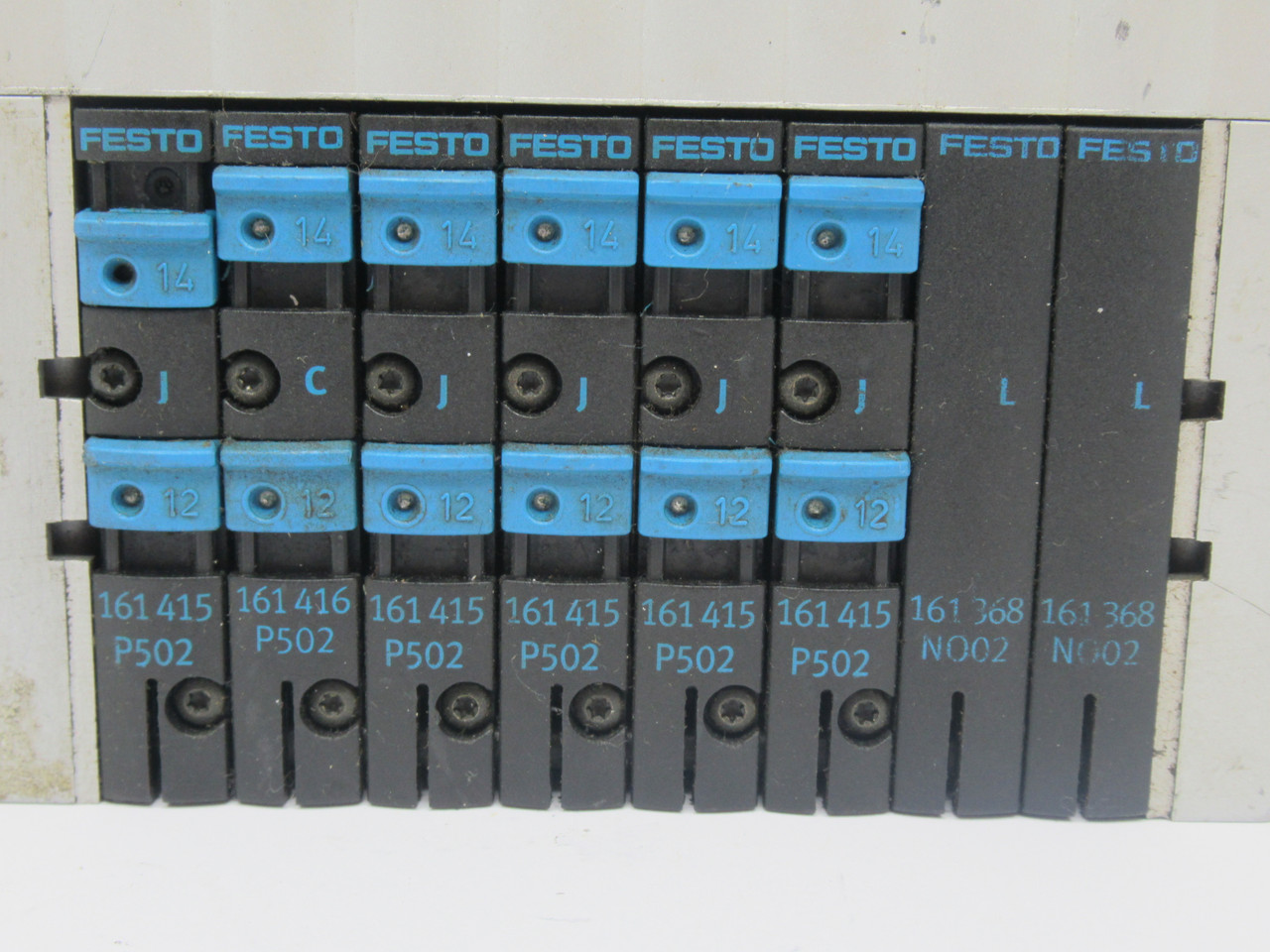 Festo CPV10-VI-10P-10-8C-FB-R-Y-JC4JLL Solenoid Valve Manifold Assembly USED