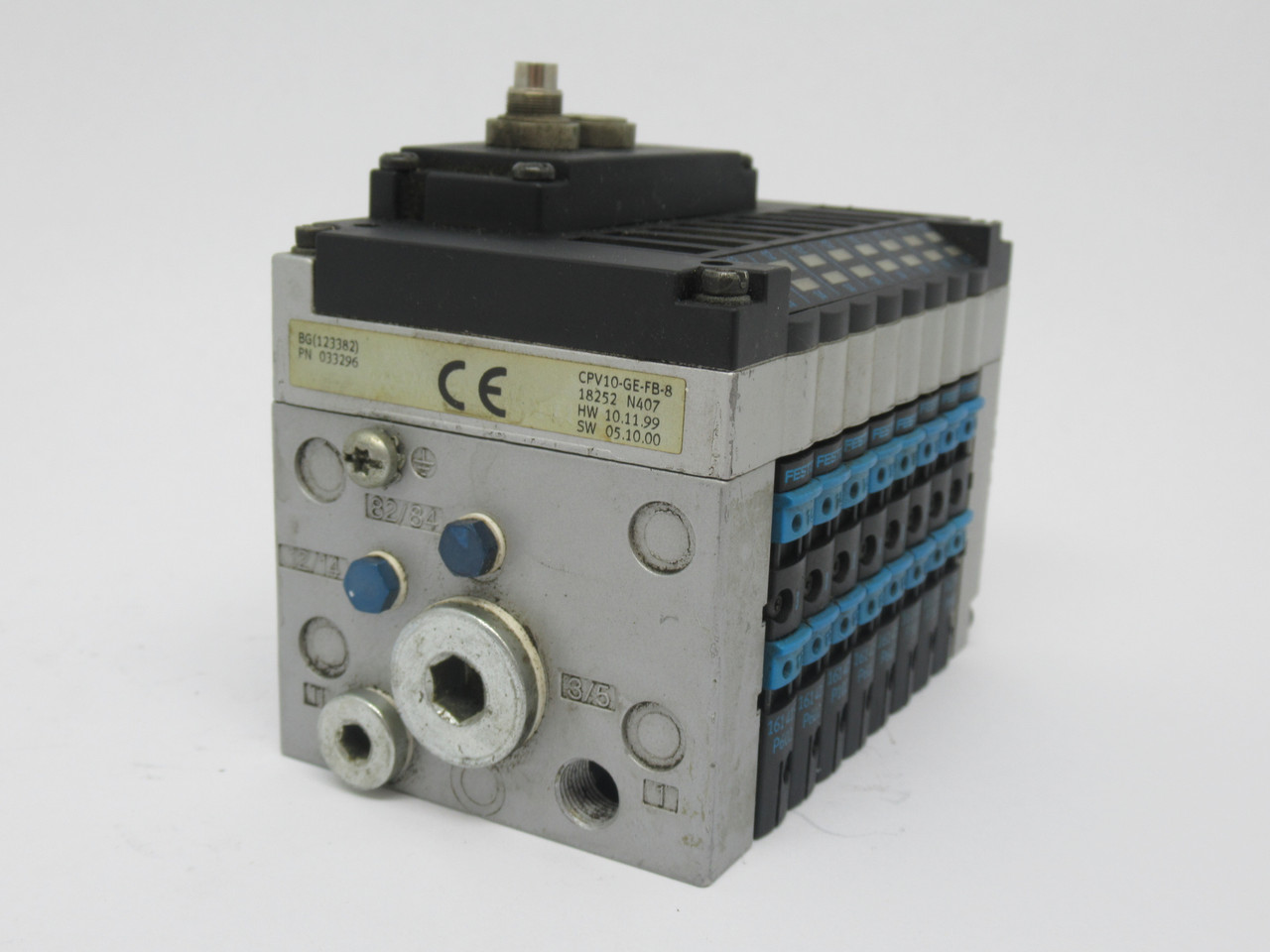 Festo CPV10-VI-10P-10-8C-FB-R-Y-8J Solenoid Valve Manifold Assembly USED