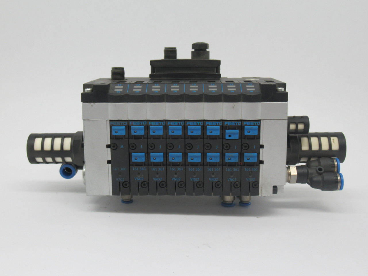 Festo CPV14-VI-10P-14-8C-N2-R-Y-M7J+GA Solenoid Valve Manifold Assembly USED