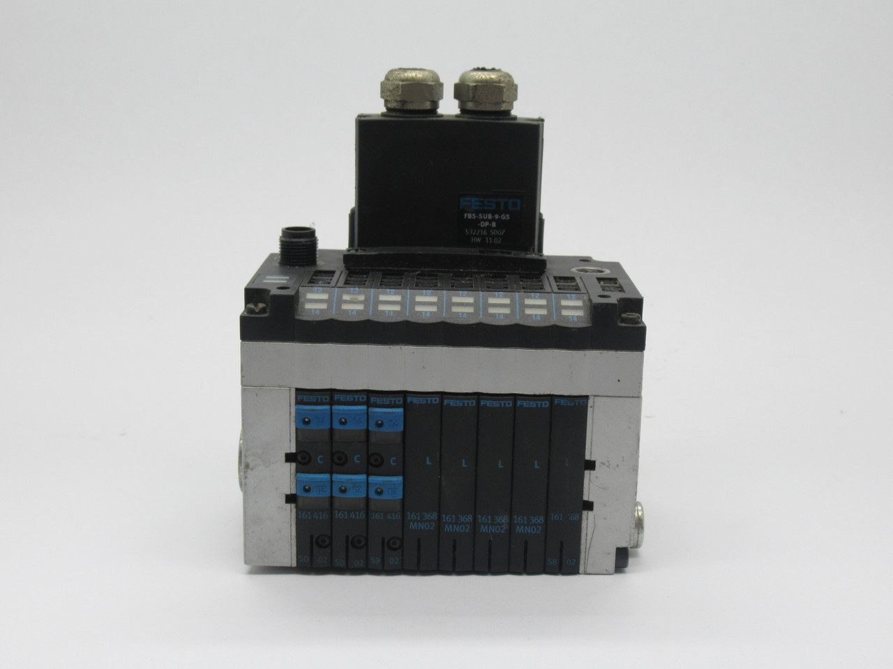 Festo CPV10-VI-10P-10-8C-FB-R-Y-3C5L Solenoid Valve Manifold Assembly USED