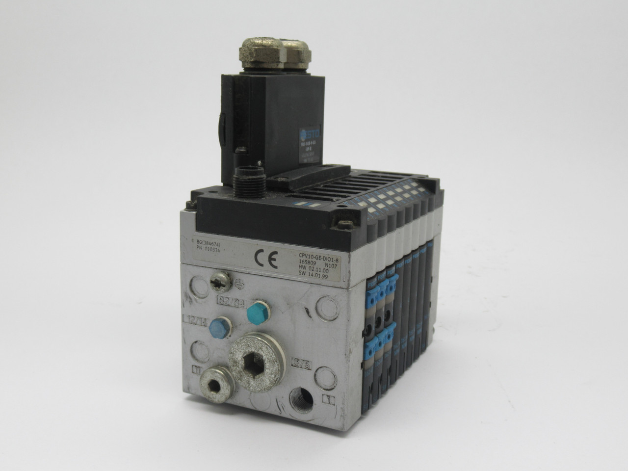 Festo CPV10-VI-10P-10-8C-FB-R-Y-3C5L Solenoid Valve Manifold Assembly USED