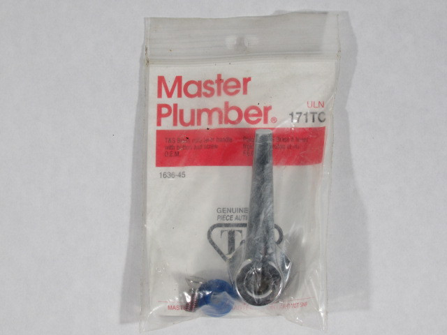 Master Plumber 171TC Cold Lever Handle W/ Button and Screw ! NWB !