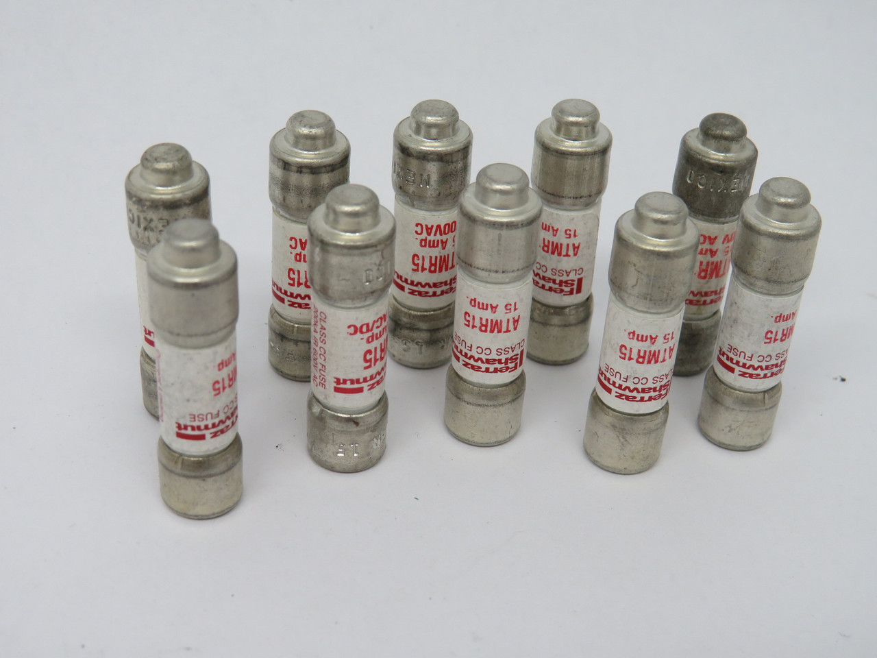 Ferraz Shawmut ATMR15 Current Limiting Fuse 15A 600V Lot of 10 USED