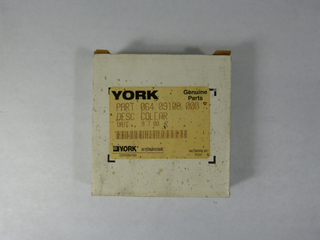 York 06409106000 Collar Seal 2-5/8" ! NEW !