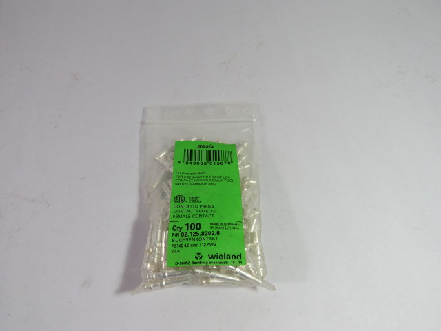 Wieland 02.125.8202.8 Female Contact 1000V 32A PST40I1C 100-PK ! NEW !