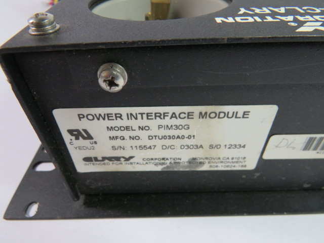Clary PIM30G Power Interface Model 30A 120VAC USED