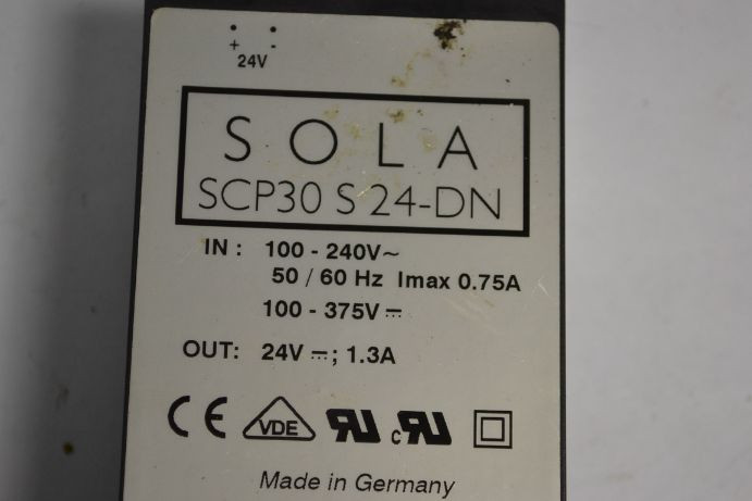 Sola SCP-30-S24-DN Power Supply 24V 30W USED